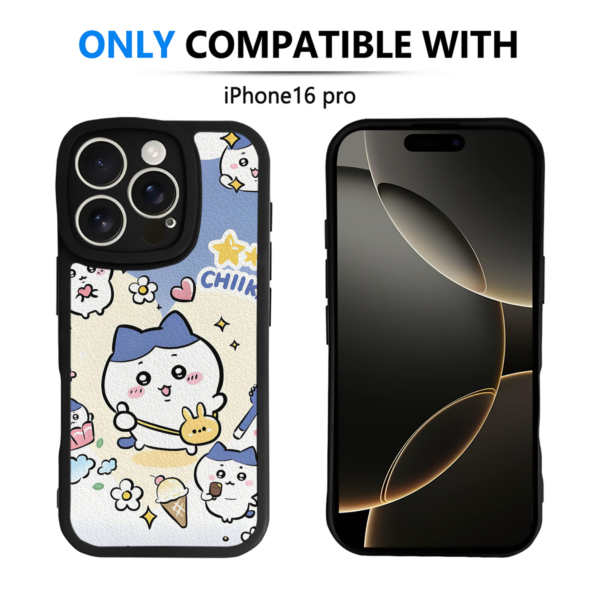 （画像用） ちいかわ Chii-kawa 【iPhone 16シリーズ対応】シリコンスマホケース（レザー調） 材質：シリコン